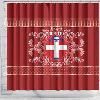 Personalized Italy Piedmont Shower Curtain Baroque Motif