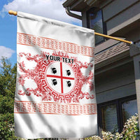 Personalized Italy Sardinia Garden Flag Baroque Motif