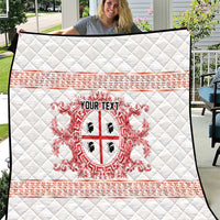 Personalized Italy Sardinia Quilt Baroque Motif