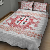 Personalized Italy Sardinia Quilt Bed Set Baroque Motif