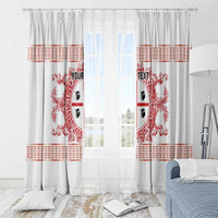 Personalized Italy Sardinia Window Curtain Baroque Motif