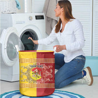 Personalized Italy Sicily Laundry Basket Baroque Motif