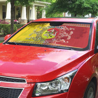 Personalized Italy Sicily Auto Sun Shade Baroque Motif