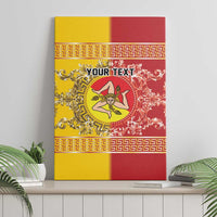 Personalized Italy Sicily Canvas Wall Art Baroque Motif