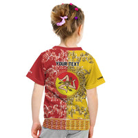 Personalized Italy Sicily Kid T Shirt Baroque Motif