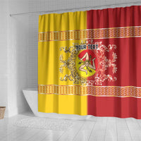 Personalized Italy Sicily Shower Curtain Baroque Motif