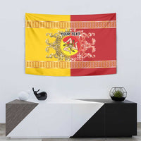 Personalized Italy Sicily Tapestry Baroque Motif