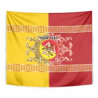 Personalized Italy Sicily Tapestry Baroque Motif