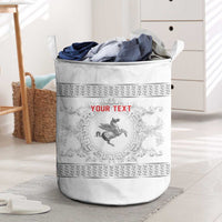 Personalized Italy Tuscany Laundry Basket Baroque Motif