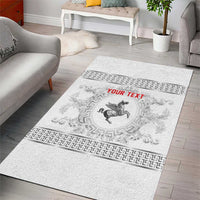Personalized Italy Tuscany Area Rug Baroque Motif