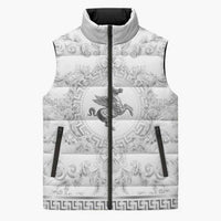 Personalized Italy Tuscany Sleeveless Puffer Jacket Baroque Motif