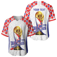 Croatia World Football Personalized Baseball Jersey Vatreni Take Me To America 2026 White