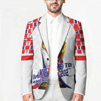 Croatia World Football Personalized Blazer Vatreni Take Me To America 2026 White