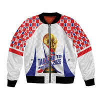 Croatia World Football Personalized Bomber Jacket Vatreni Take Me To America 2026 White
