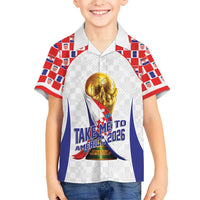 Croatia World Football Personalized Hawaiian Shirt Vatreni Take Me To America 2026 White