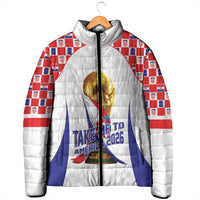 Croatia World Football Personalized Padded Jacket Vatreni Take Me To America 2026 White