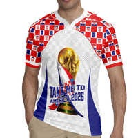 Croatia World Football Personalized Rugby Jersey Vatreni Take Me To America 2026 White