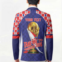 Croatia World Football Personalized Blazer Vatreni Take Me To America 2026 Blue