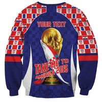 Croatia World Football Personalized Sweatshirt Vatreni Take Me To America 2026 Blue