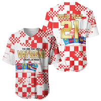 Croatia World Football Custom Baseball Jersey Vatreni Croatian Heritage