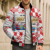 Croatia World Football Custom Bomber Puffer Jacket Vatreni Croatian Heritage