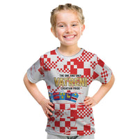 Croatia World Football Custom Kid T Shirt Vatreni Croatian Heritage