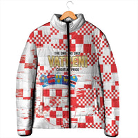 Croatia World Football Custom Padded Jacket Vatreni Croatian Heritage