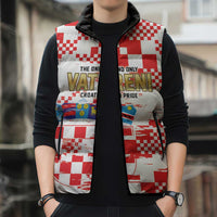 Croatia World Football Custom Sleeveless Puffer Jacket Vatreni Croatian Heritage
