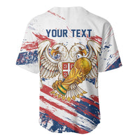Serbia Take Me To America Personalized Baseball Jersey Strong Eagle Pride