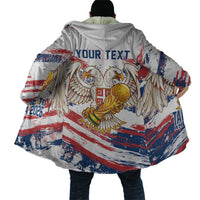 Serbia Take Me To America Personalized Cloak Strong Eagle Pride