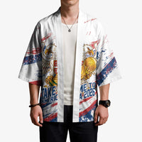 Serbia Take Me To America Personalized Kimono Strong Eagle Pride
