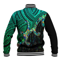 Maori Baseball Jacket Aotearoa Papua Shell with Tribal Pattern LT9 - Wonder Print Shop