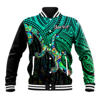 Custom Maori Baseball Jacket Aotearoa Papua Shell with Tribal Pattern LT9 - Wonder Print Shop