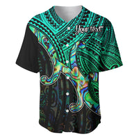 Custom Maori Baseball Jersey Aotearoa Papua Shell with Tribal Pattern LT9 - Wonder Print Shop