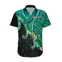 Custom Maori Hawaiian Shirt Aotearoa Papua Shell with Tribal Pattern - Wonder Print Shop
