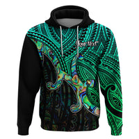 Custom Maori Hoodie Aotearoa Papua Shell with Tribal Pattern - Wonder Print Shop