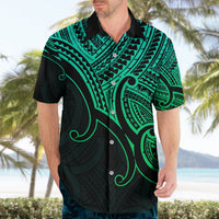 Aotearoa Polynesian Hawaiian Shirt with Maori Koru Green - Wonder Print Shop