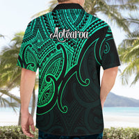Aotearoa Polynesian Hawaiian Shirt with Maori Koru Green - Wonder Print Shop