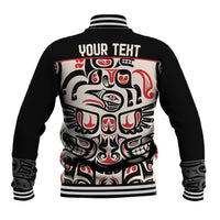 Personalized Canada Indigenous Haida Art Baseball Jacket LT9 - Wonder Print Shop