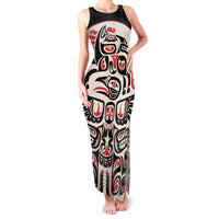 Personalized Canada Indigenous Haida Art Family Matching Tank Maxi Dress and Hawaiian Shirt - Wonder Print Shop