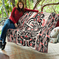 Personalized Canada Indigenous Haida Art Quilt - Wonder Print Shop