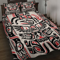 Personalized Canada Indigenous Haida Art Quilt Bed Set - Wonder Print Shop
