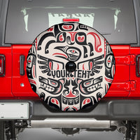 Personalized Canada Indigenous Haida Art Spare Tire Cover - Wonder Print Shop