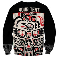 Personalized Canada Indigenous Haida Art Sweatshirt - Wonder Print Shop