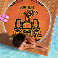 Personalized Every Child Matter Beach Blanket Canadian Native Indigenous Haida LT9 - Wonder Print Shop