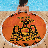 Personalized Every Child Matter Beach Blanket Canadian Native Indigenous Haida LT9 - Wonder Print Shop