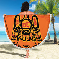 Personalized Every Child Matter Beach Blanket Canadian Native Indigenous Haida LT9 - Wonder Print Shop