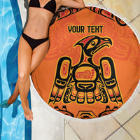 Personalized Every Child Matter Beach Blanket Canadian Native Indigenous Haida LT9 - Wonder Print Shop