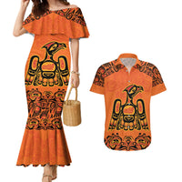 Personalized Every Child Matter Couples Matching Mermaid Dress and Hawaiian Shirt Canadian Native Indigenous Haida LT9 - Wonder Print Shop
