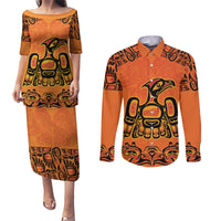 Personalized Every Child Matter Couples Matching Puletasi and Long Sleeve Button Shirt Canadian Native Indigenous Haida LT9 - Wonder Print Shop